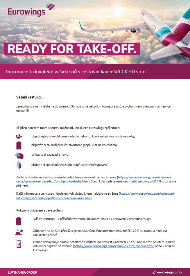 Eurowings - CZ factsheet 